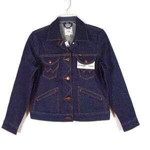 Wrangler Denim Jean Jacket Women's Size XS Blue Western Cotton